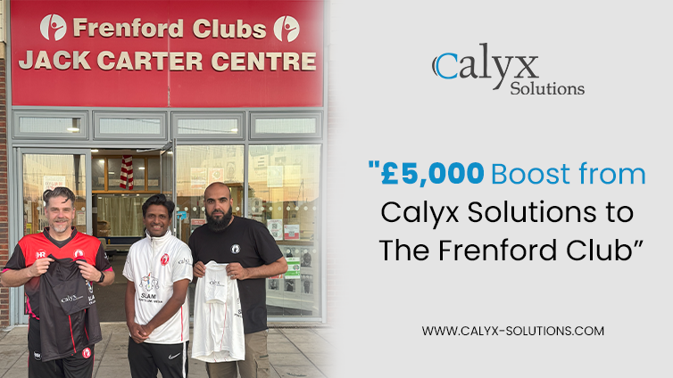Calyx Solutions proudly supports Frenford Cricket Club with a £5,000 donation as part of our 2025 CSR initiative